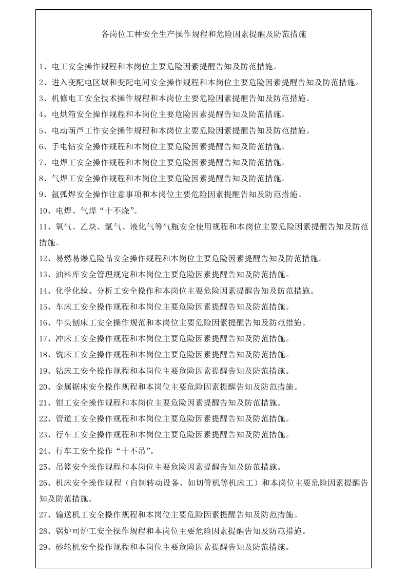 常见岗位安全操作规程大全.docx 第2页