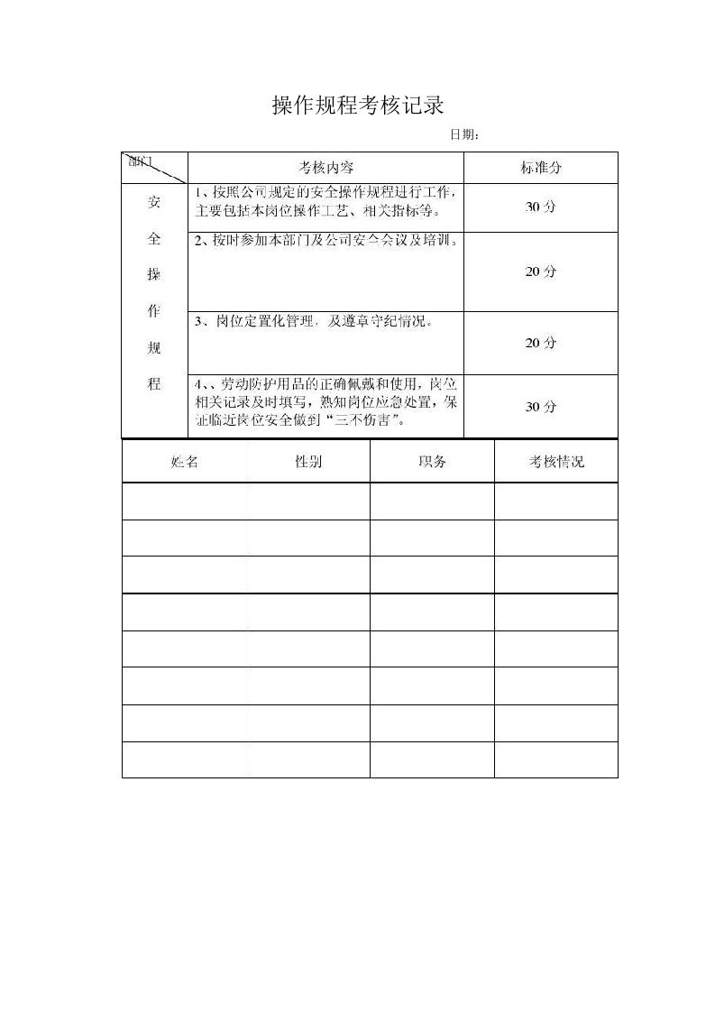 操作规程考核表.docx 第2页