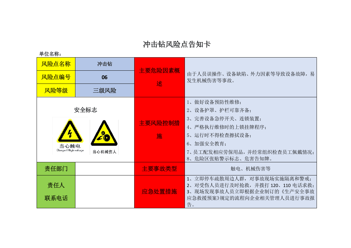 机械设备安全风险告知卡（全套）.docx 第4页