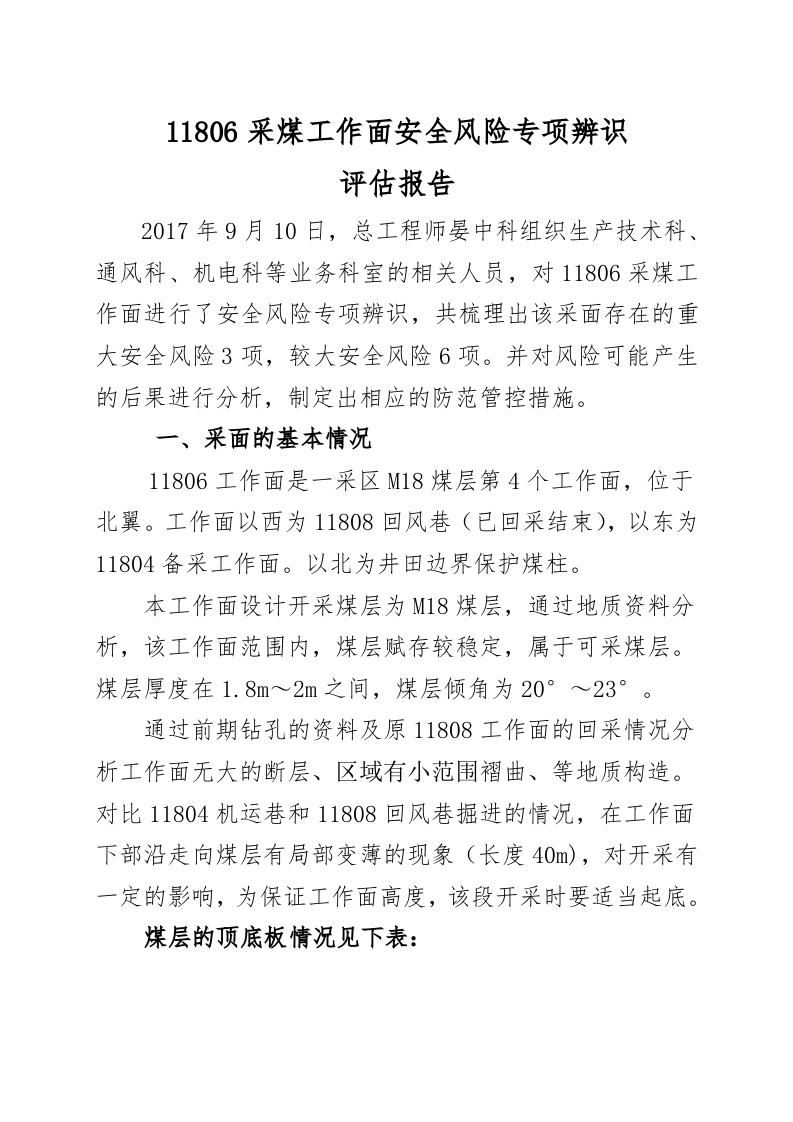 采面安全风险专项辨识评估报告.docx 第3页