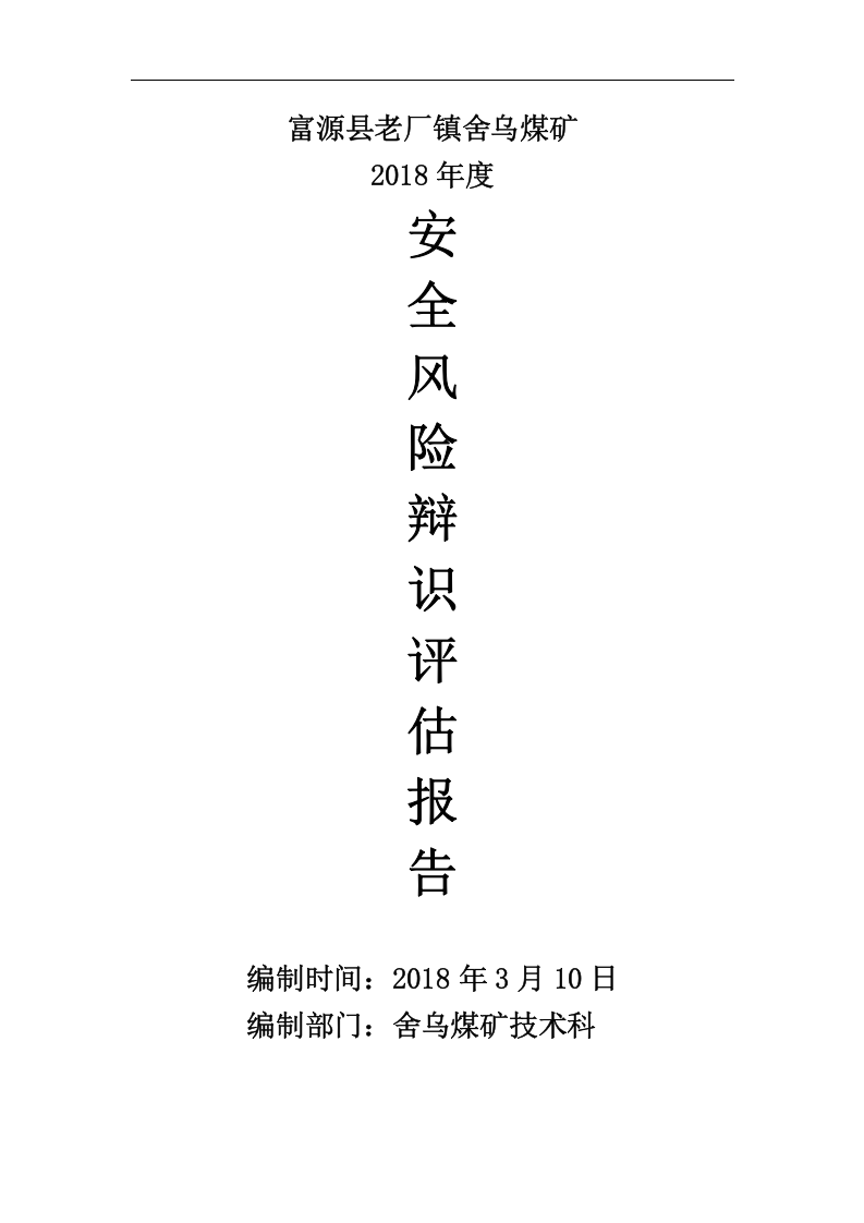 年度安全风险辨识评估报告_1.docx 第1页