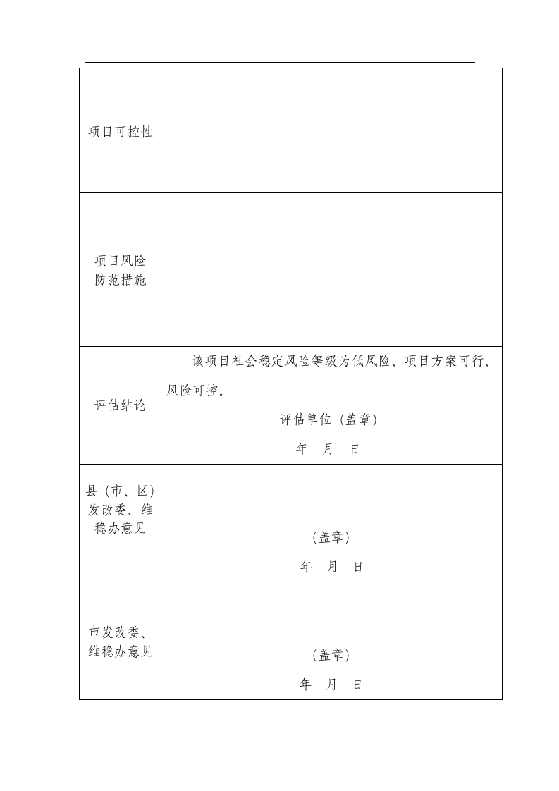 社会稳定风险评估报告表(含维稳办).docx 第2页
