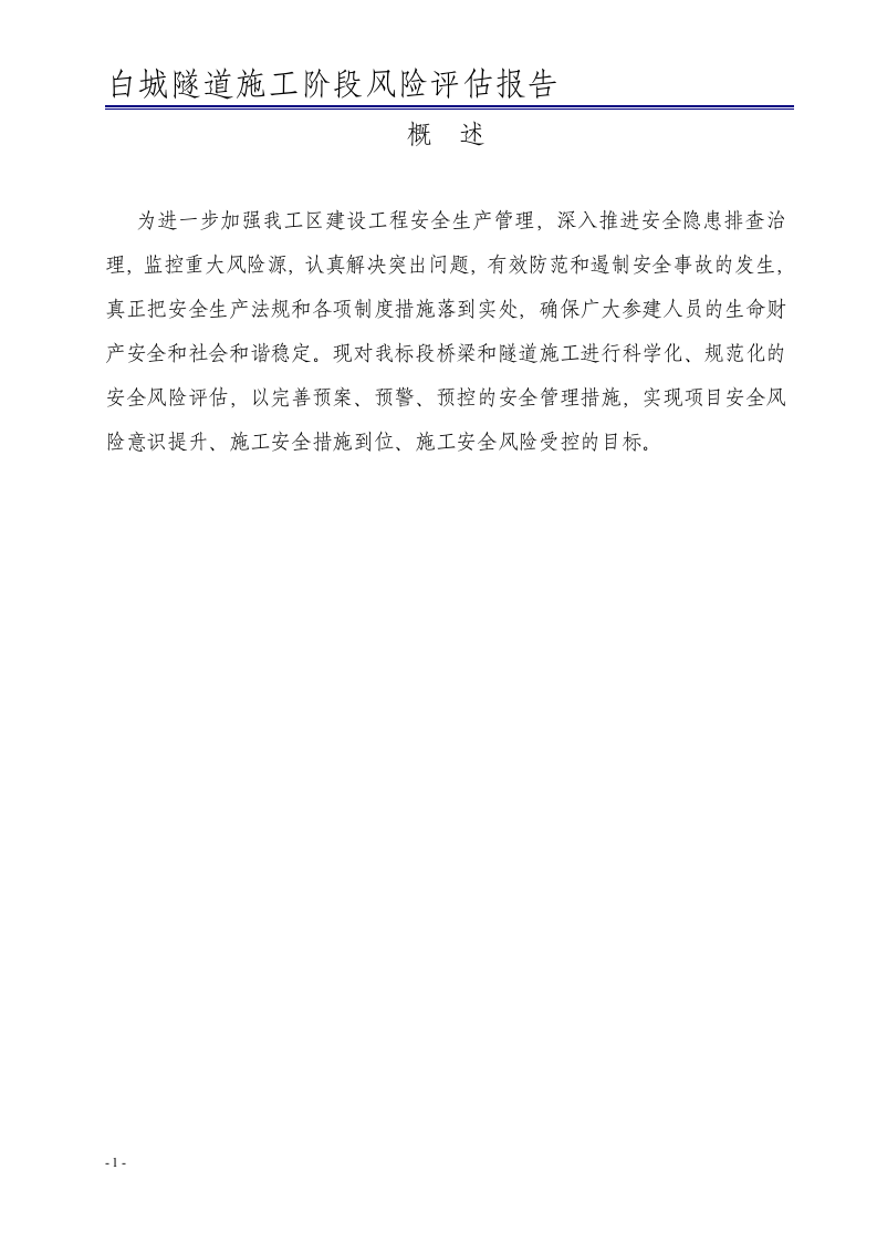 隧道风险评估报告(铁路)丨.docx 第2页
