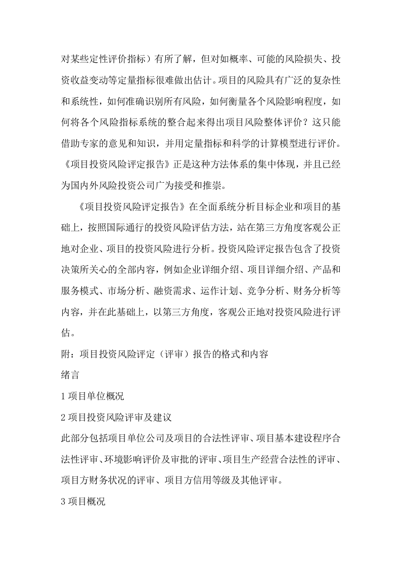 投资项目风险评估报告文本.docx 第2页