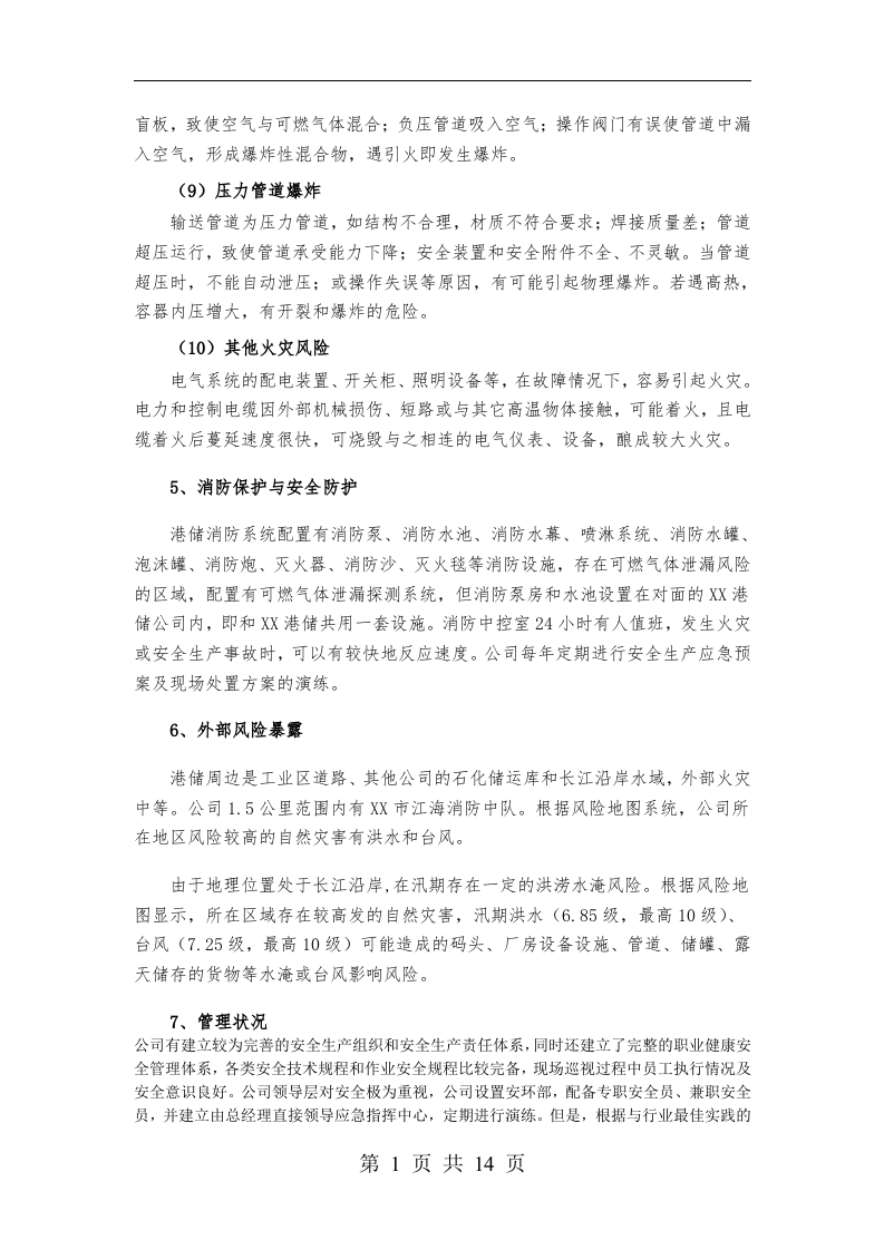 危险品仓储企业风险评估报告.docx 第5页