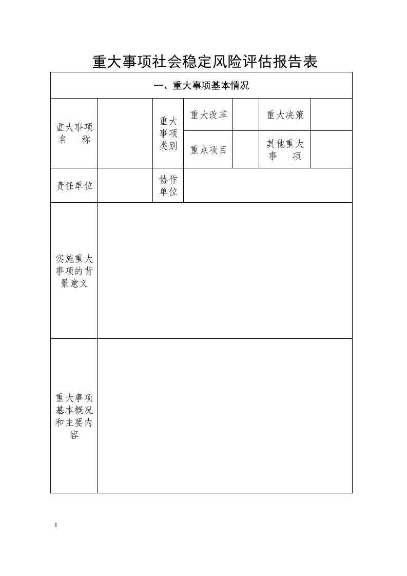 重大事项社会稳定风险评估报告表.docx 第3页