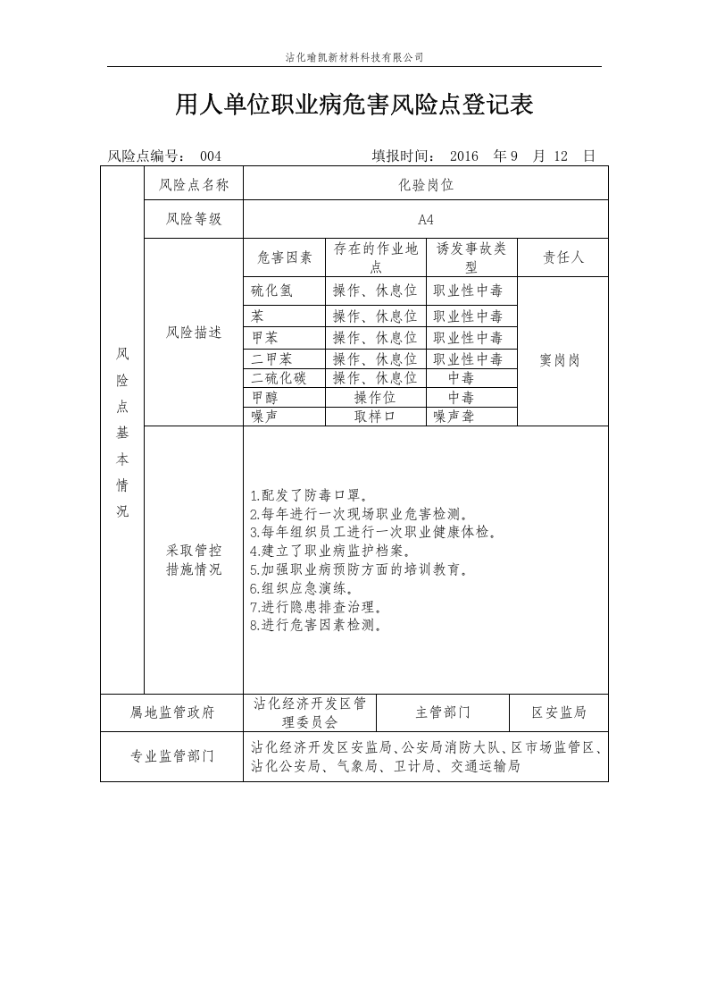 职业病危害风险分级管控档案.docx 第6页