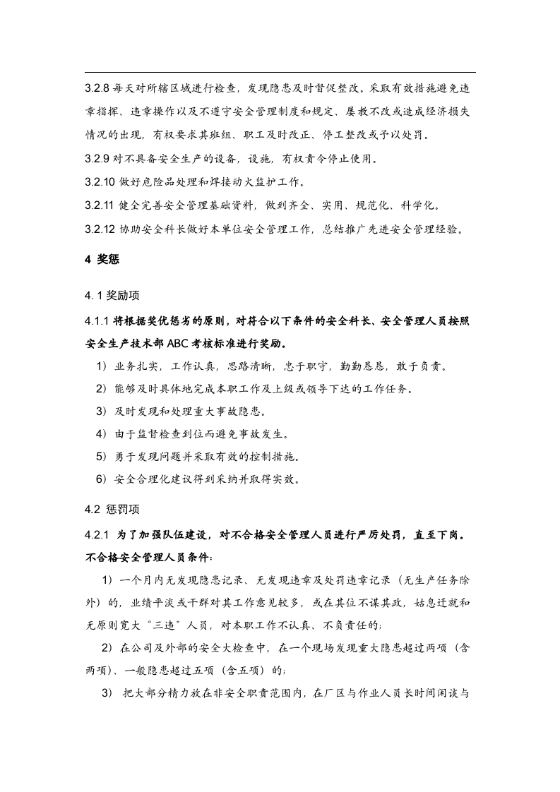 安全管理人员月度工作绩效考核标准.docx 第3页