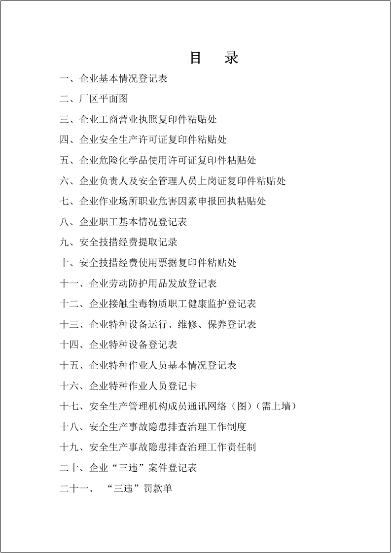 小微企业安全生产管理台账（参考）.docx 第2页