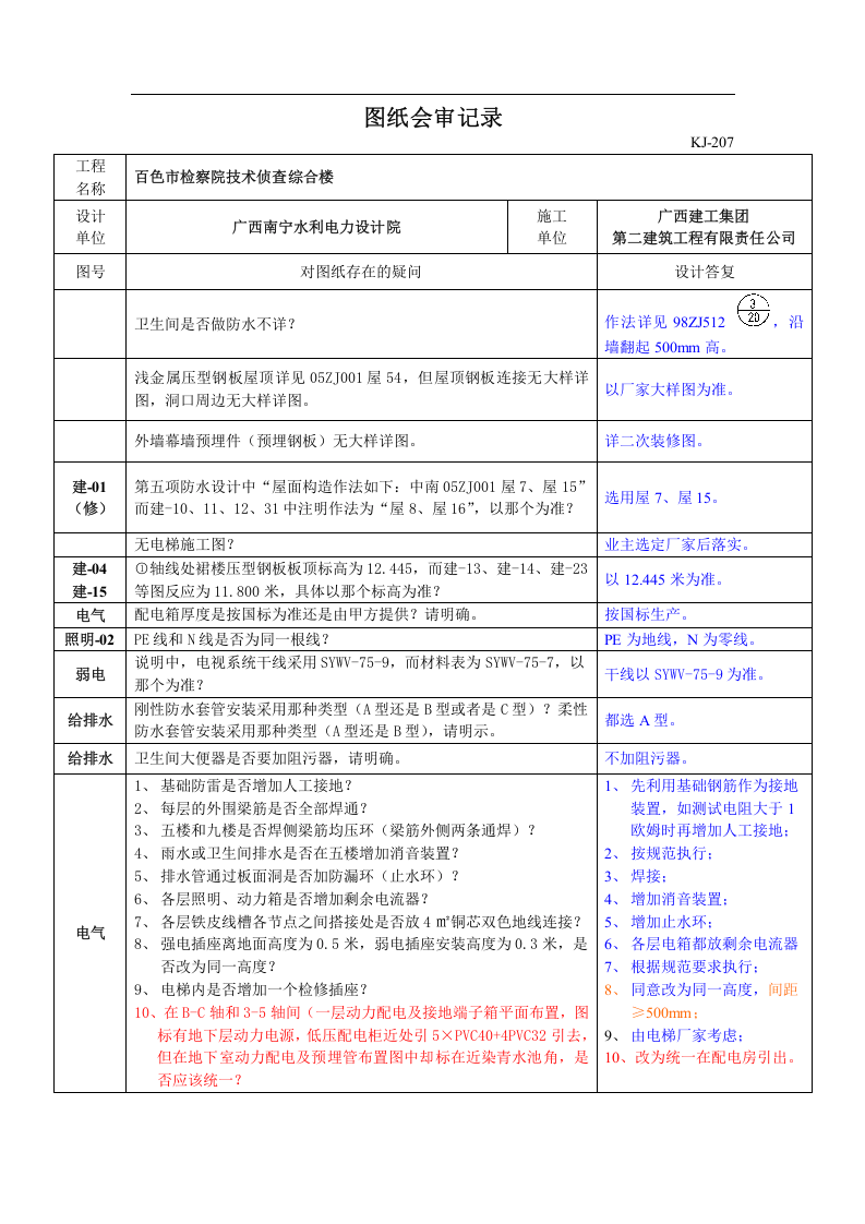 图纸会审记录(完整版).docx 第4页