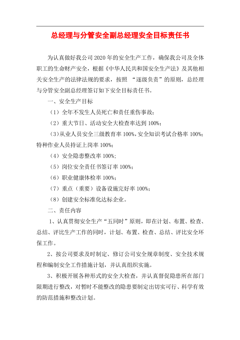 安全生产目标和承诺+逐级签订责任书（安全生产责任书为核查要求）.docx 第6页