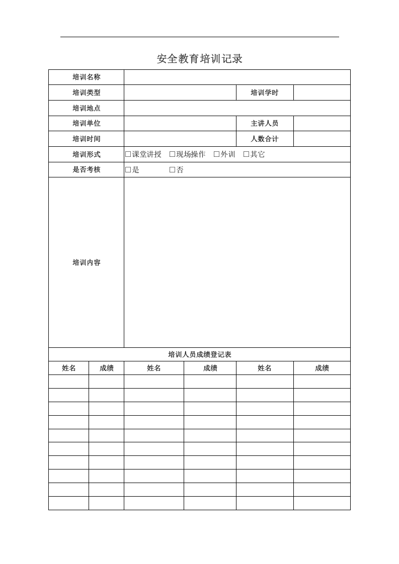 安全生产教育培训档案.docx 第5页