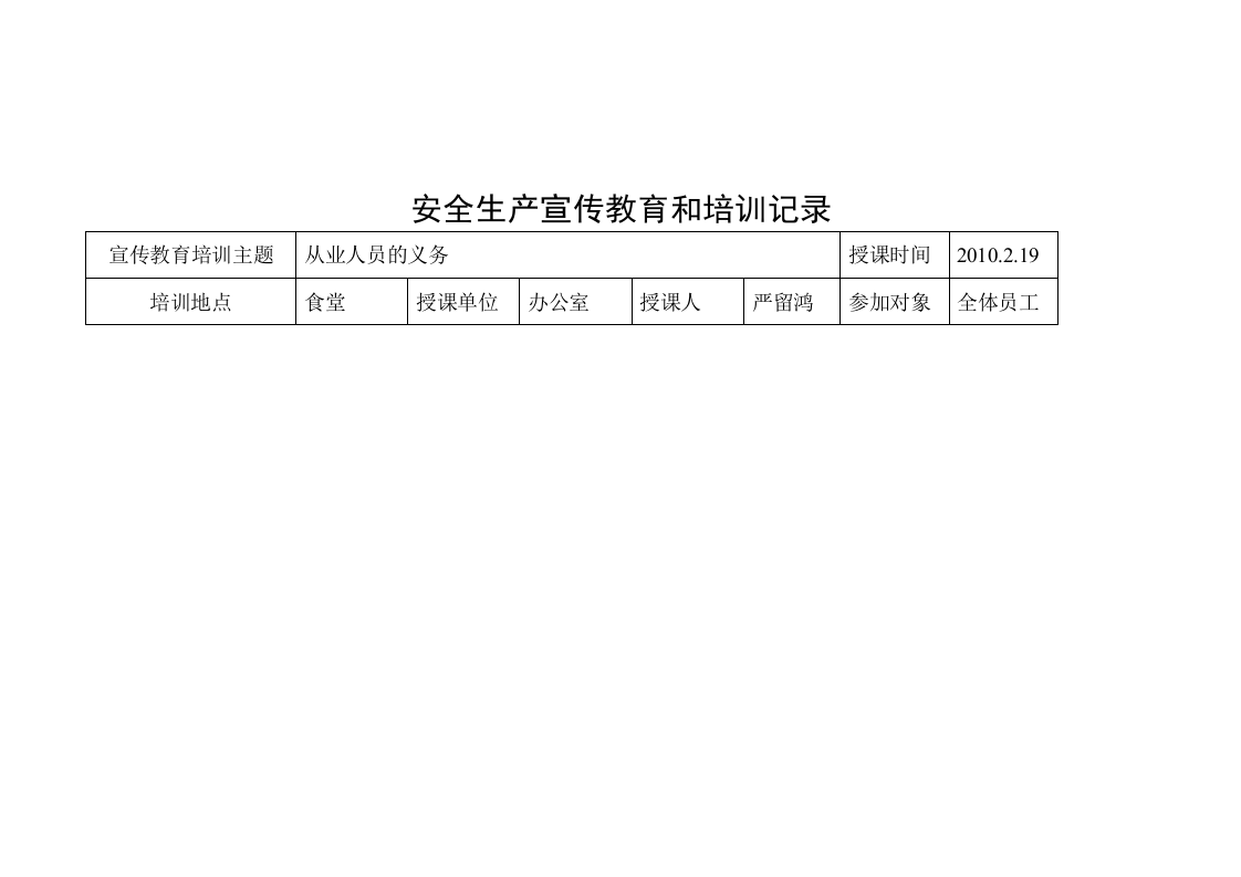 安全生产培训记录.docx 第2页