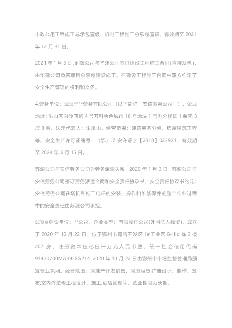 鄂州市葛店经济技术开发区城市综合体项目事故调查报告.docx 第5页