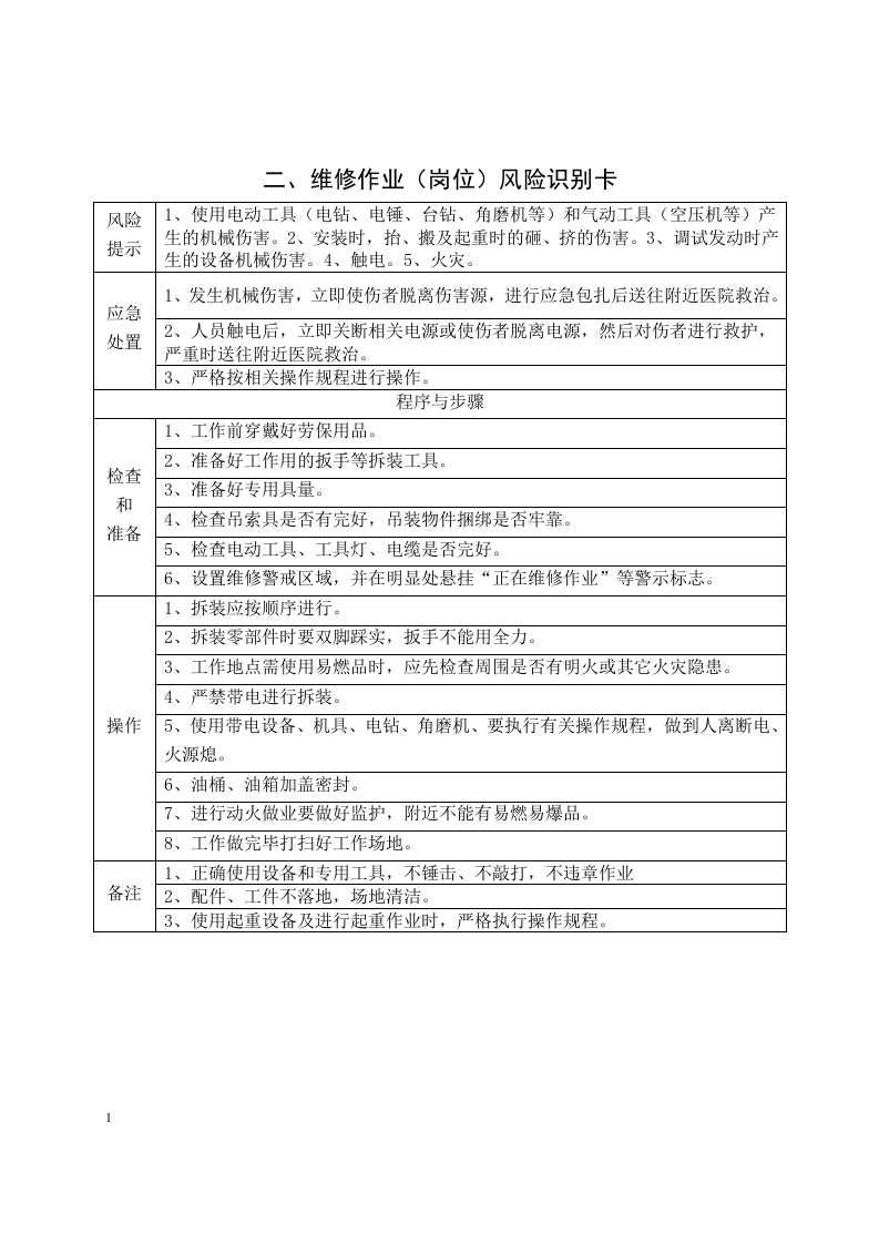 岗位风险识别卡-员工伤害应急预案.docx 第2页