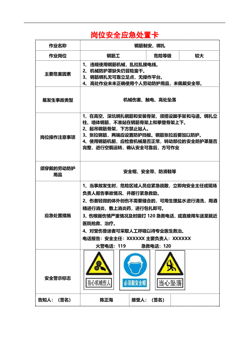 岗位安全应急处置卡.docx 第3页