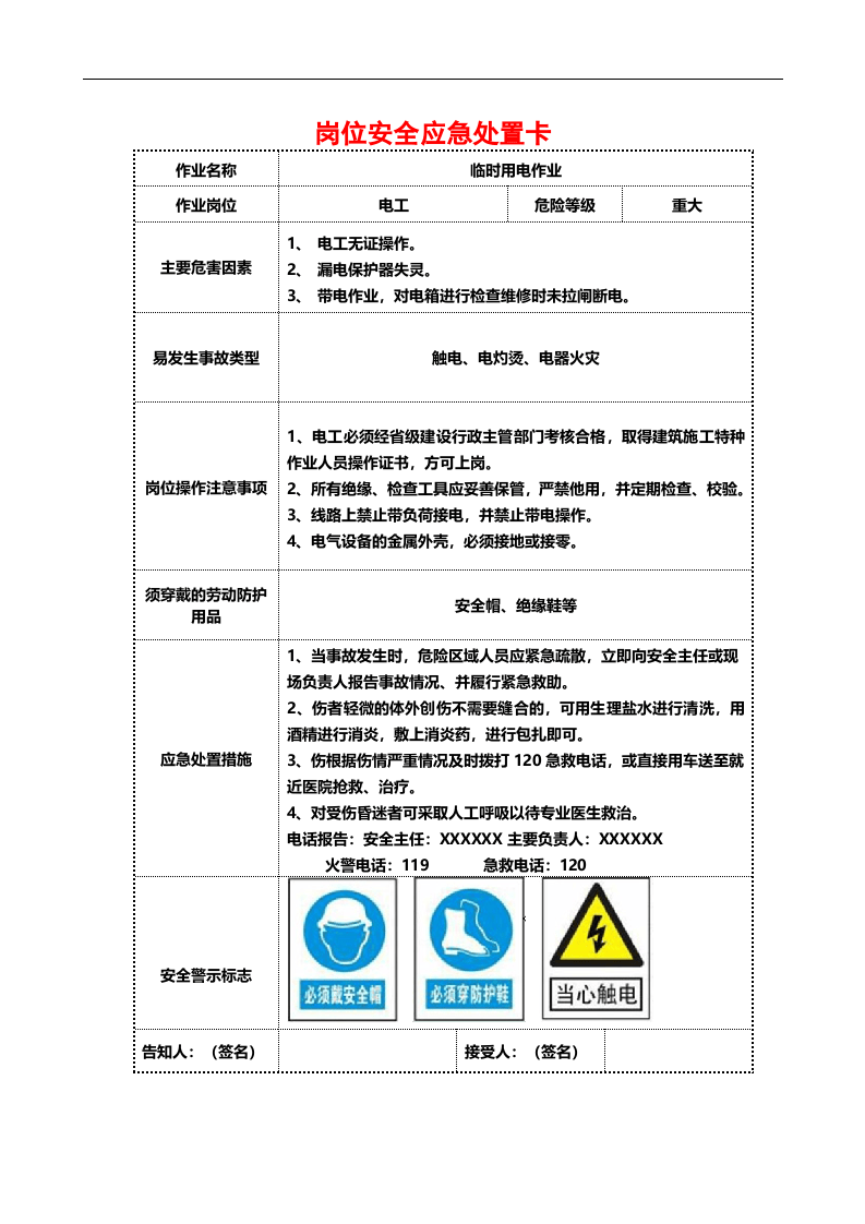 岗位安全应急处置卡.docx 第4页