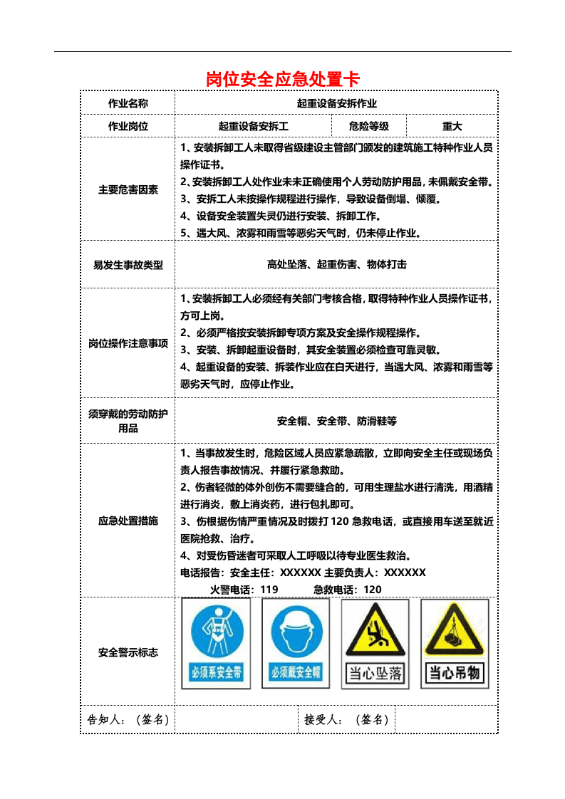 岗位安全应急处置卡.docx 第6页