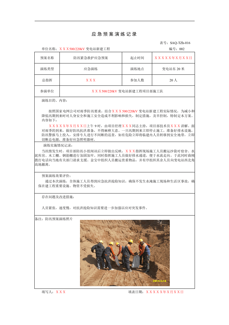 应急处置方案及演练记录-项目部.docx 第2页