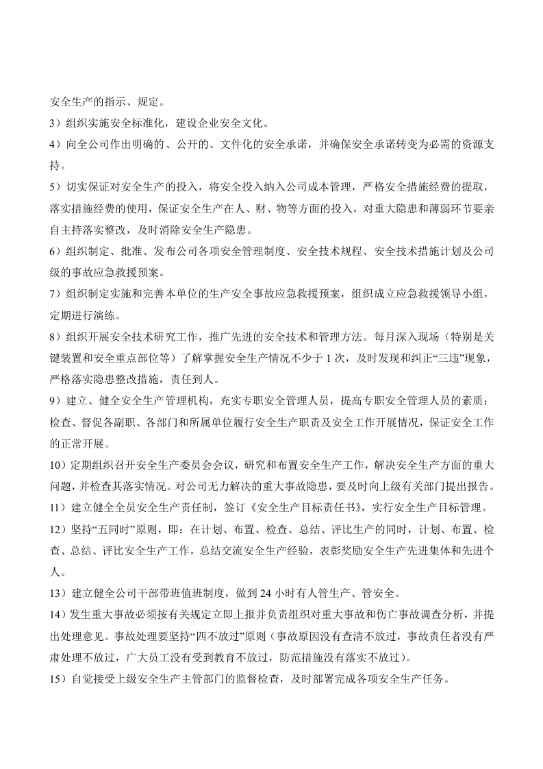 安全生产责任制-一般公司模板.docx 第6页