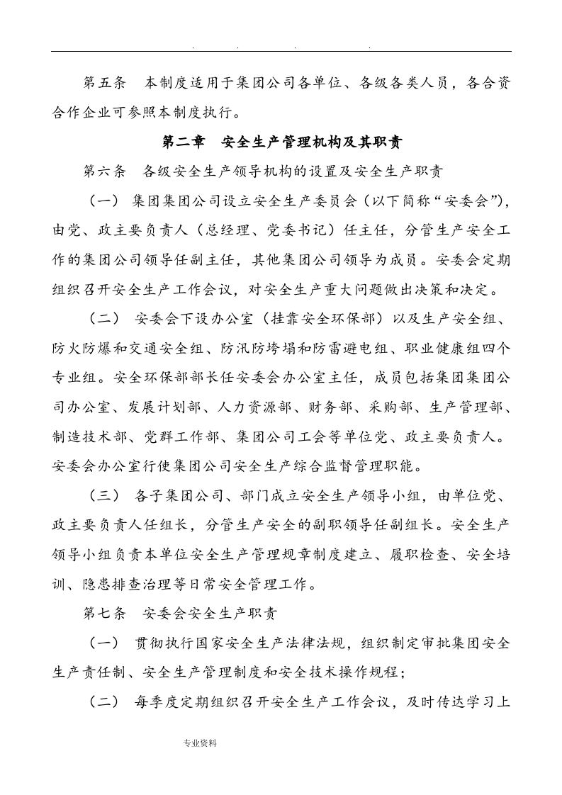 集团公司安全生产责任制管理办法丨35页.docx 第2页