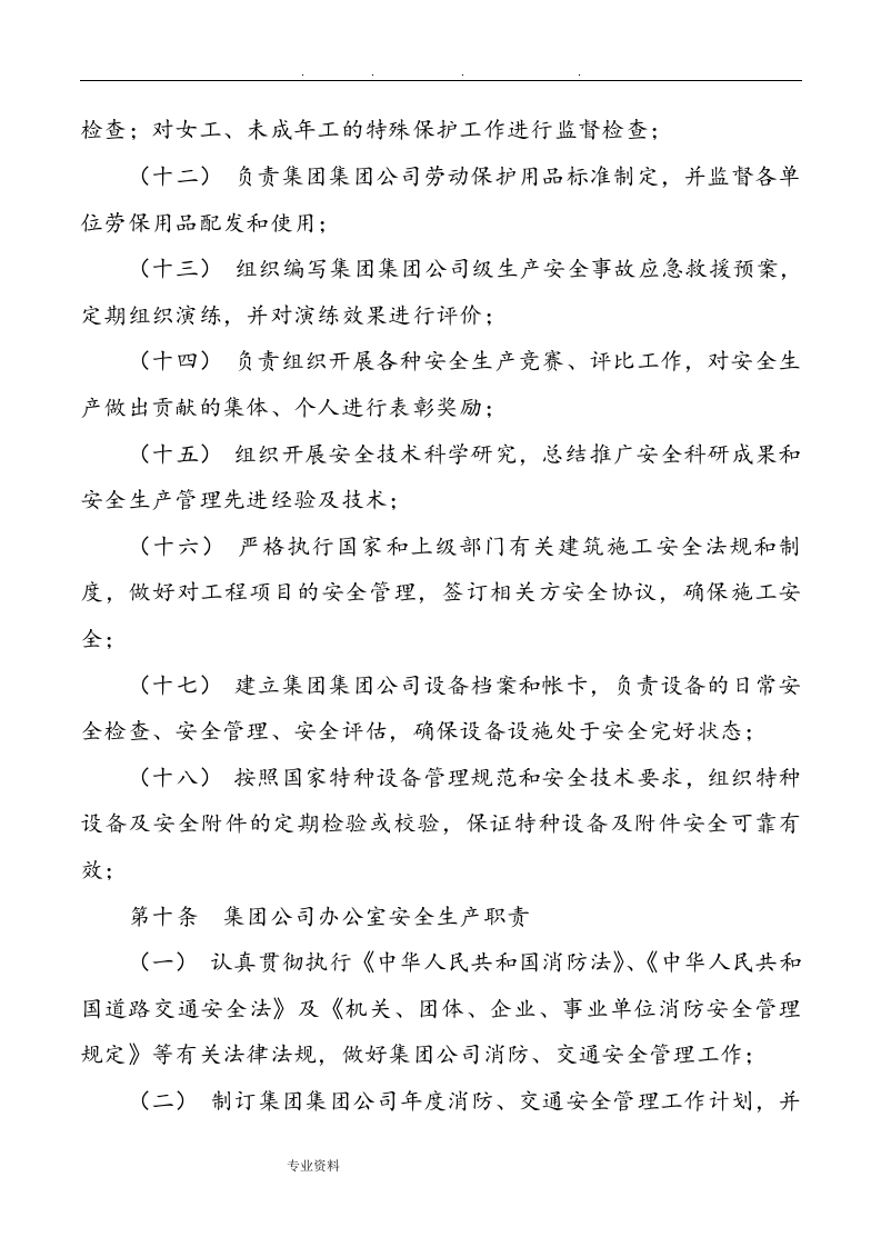 集团公司安全生产责任制管理办法丨35页.docx 第5页