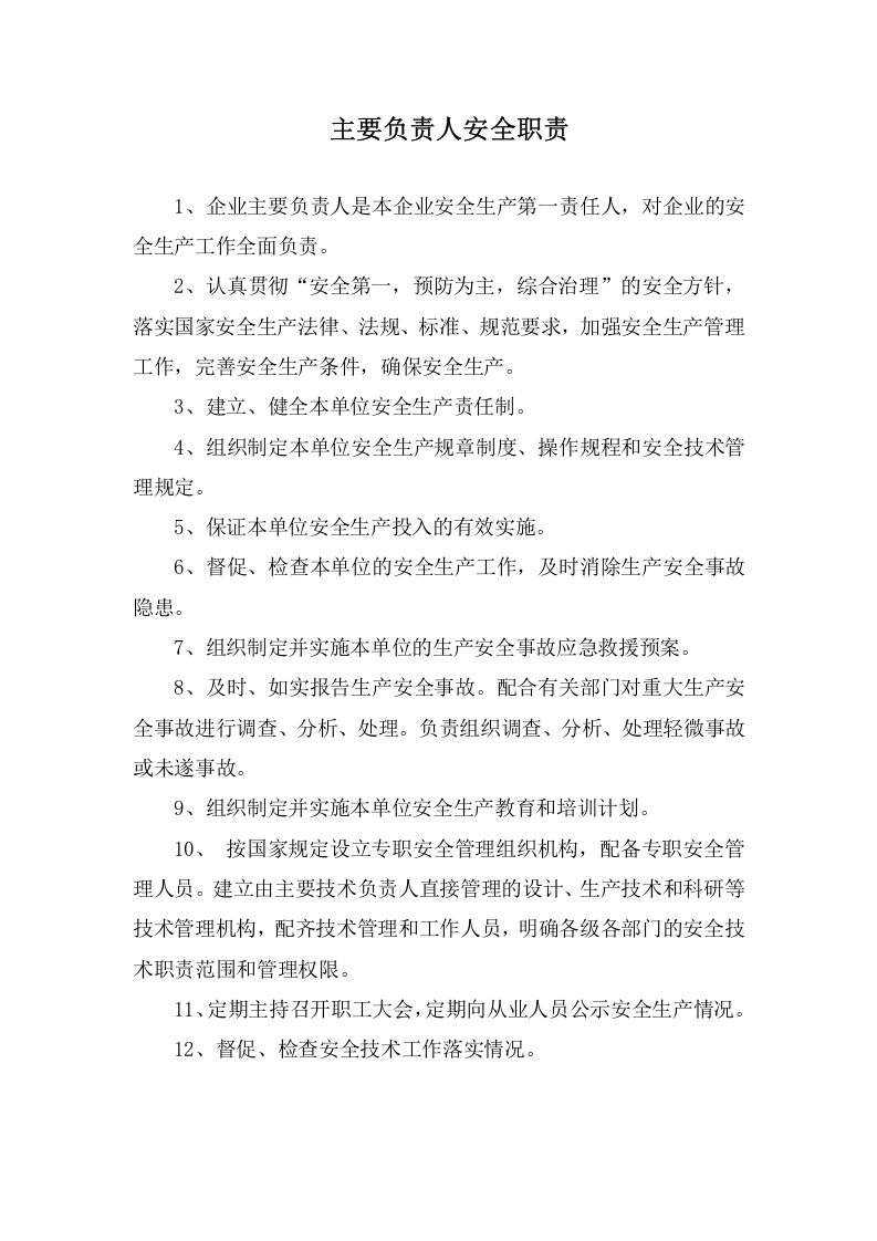 安全生产责任制清单-非煤矿山(含涉爆人员).docx 第2页