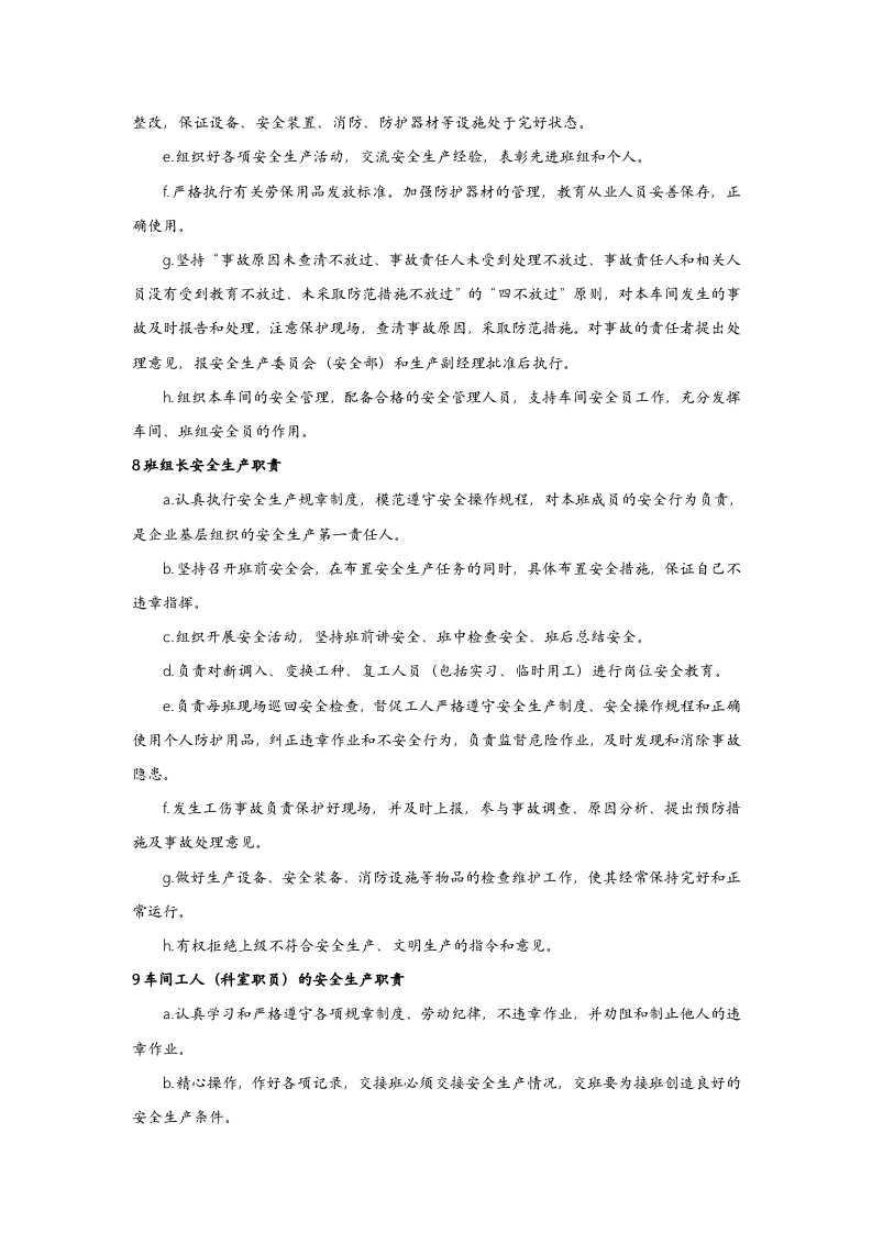 企业安全生产责任制责任划分.docx 第5页