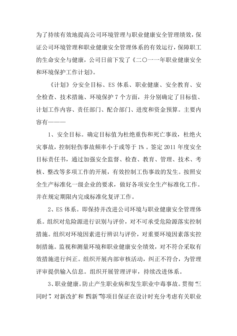 职业健康安全管理体系总结.docx 第1页