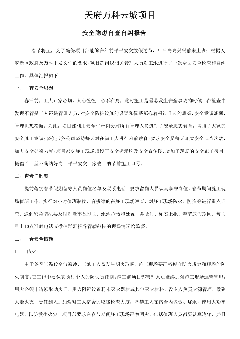 春节节前安全隐患自查报告.docx 第4页