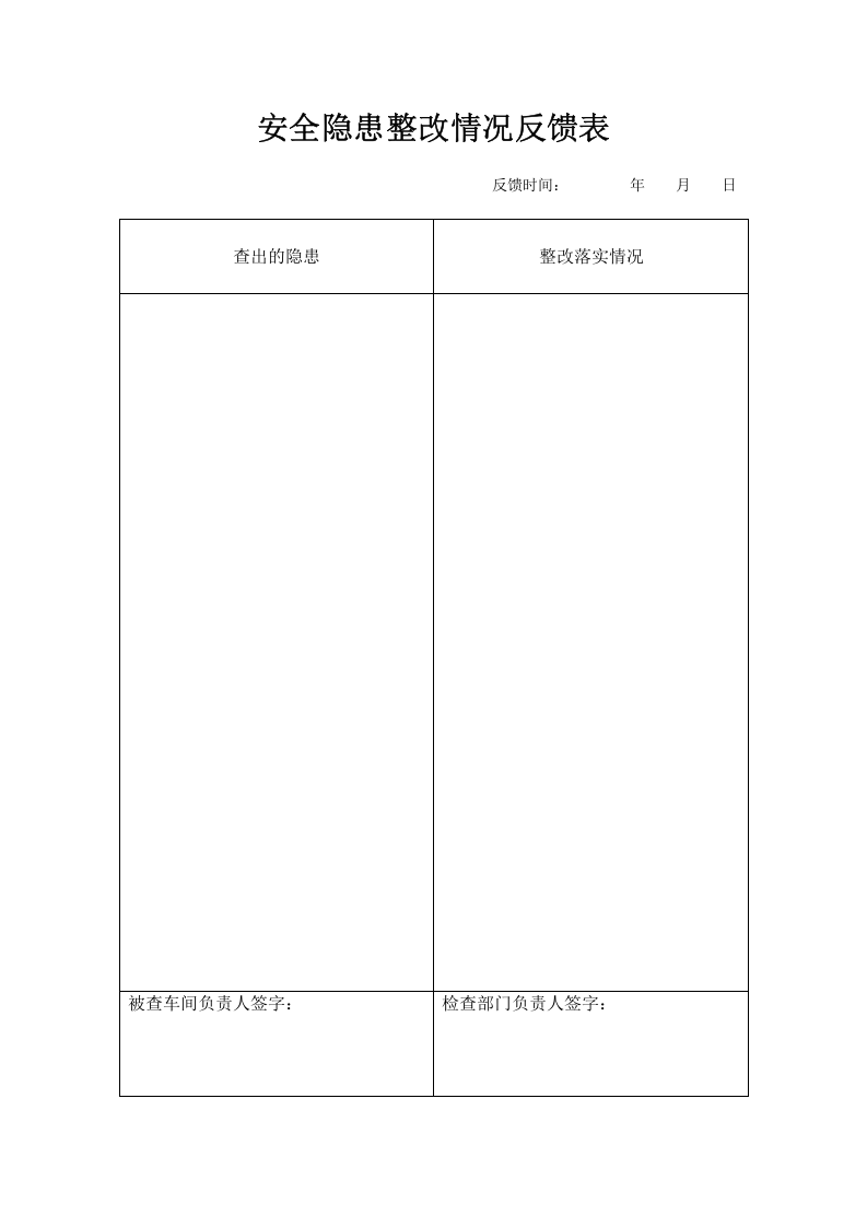 安全隐患排查及反馈表.docx 第2页