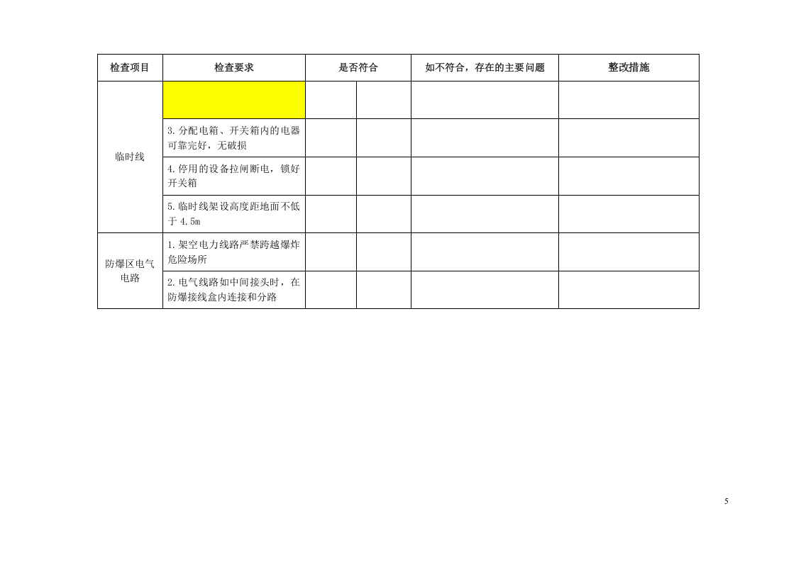 电气电缆隐患排查表.docx 第5页
