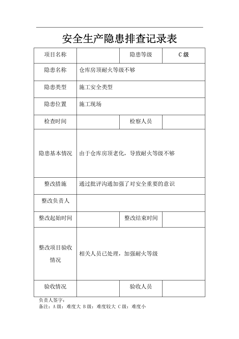 工程安全隐患排查记录表.docx 第2页