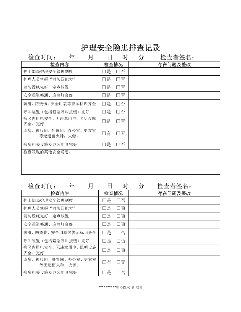 护理安全隐患排查记录.docx 第3页