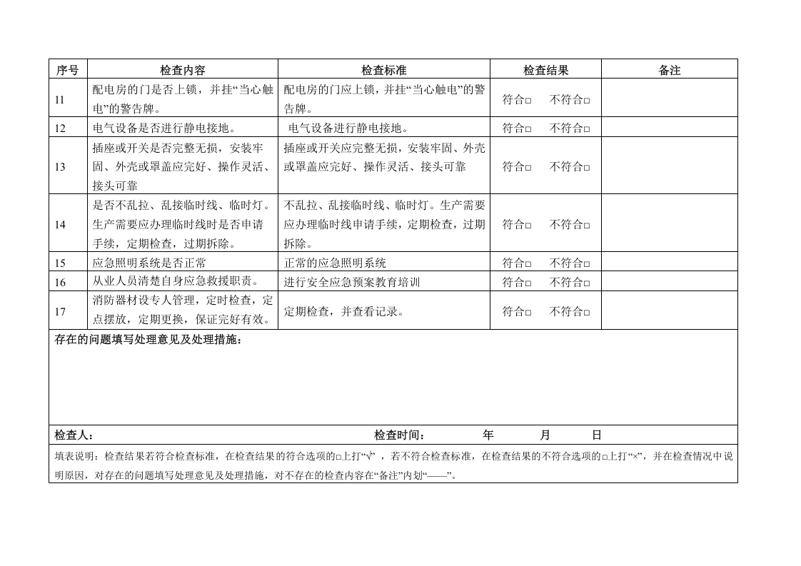 加油站隐患排查台帐（全套）.docx 第5页