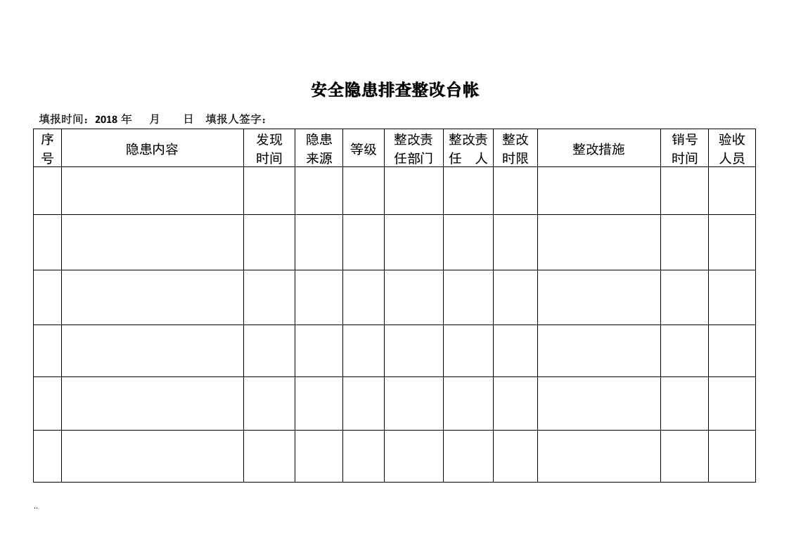 水泥厂安全隐患排查治理台账.docx 第2页