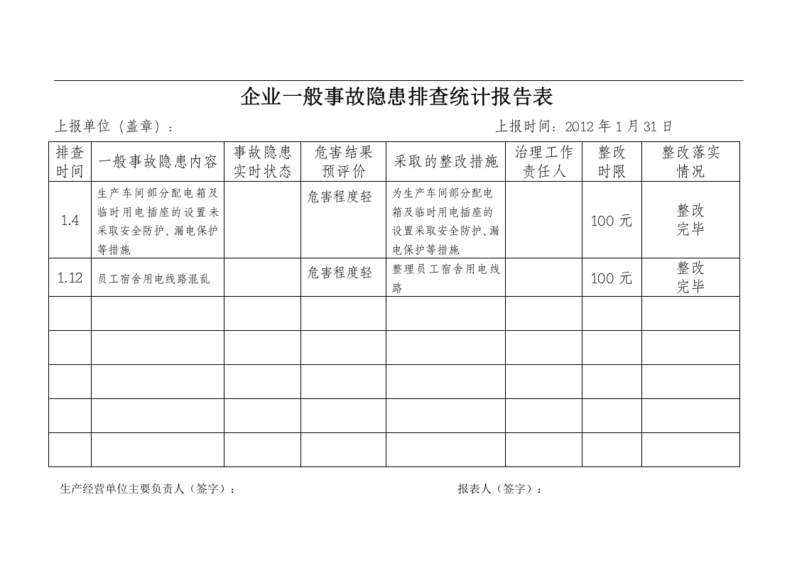 隐患排查治理信息档案（统计表）.docx 第4页