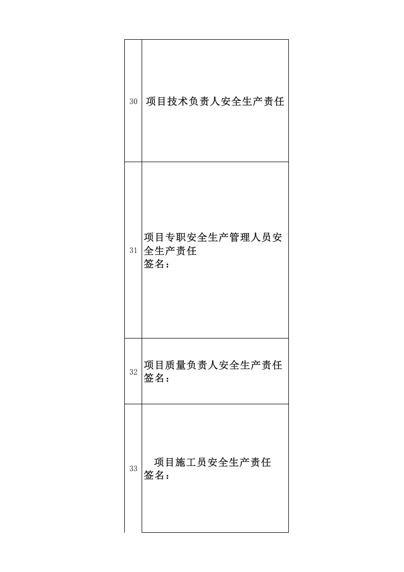 施工项目各层级安全生产职责清单.xlsx 第5页