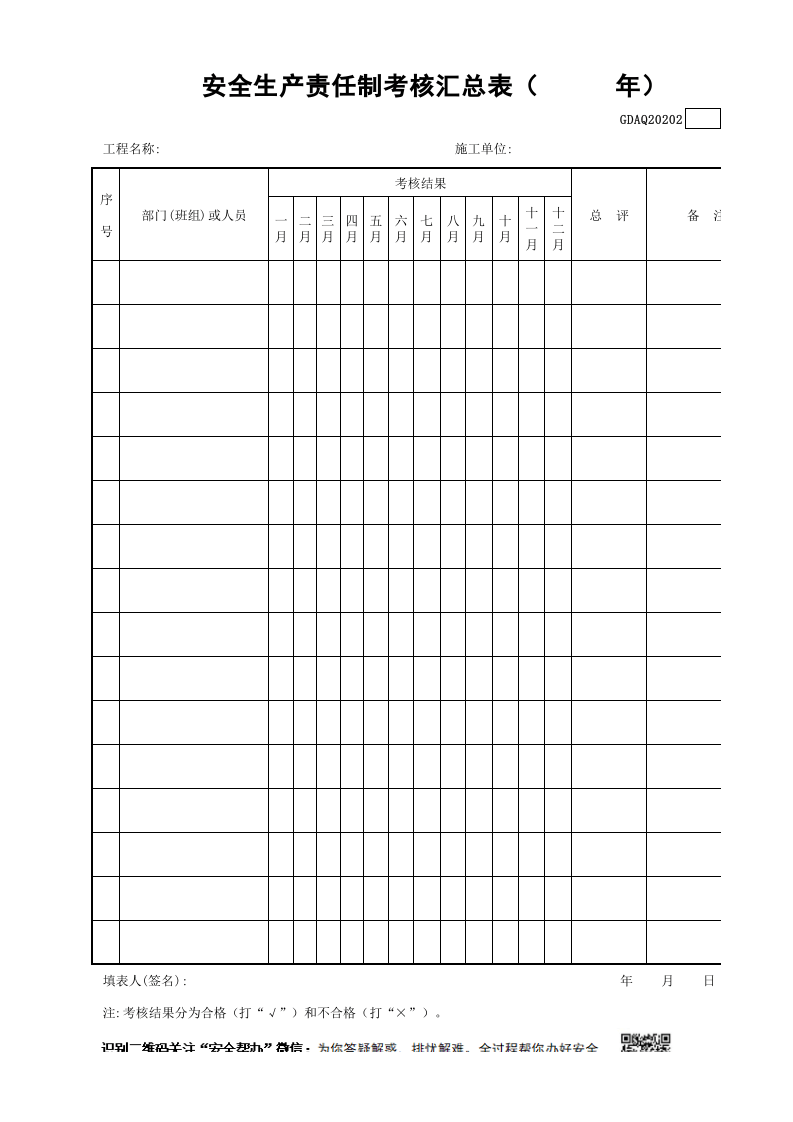 安全生产责任制-考核汇总.xls 第1页