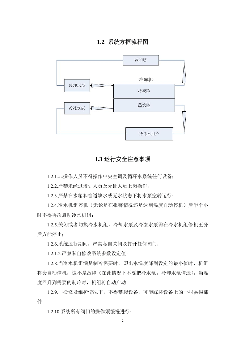 中央空调冷水机组操作规程.docx 第4页