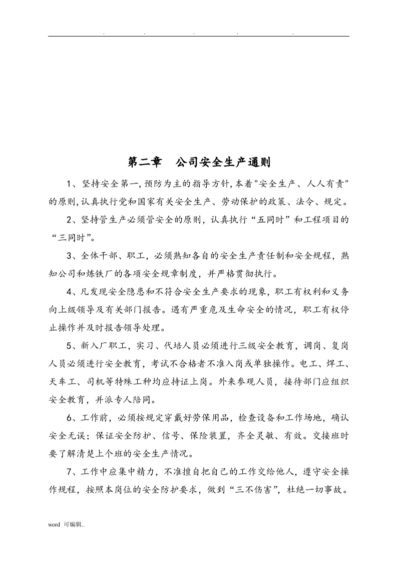 炼铁安全操作规程（40页）.docx 第3页