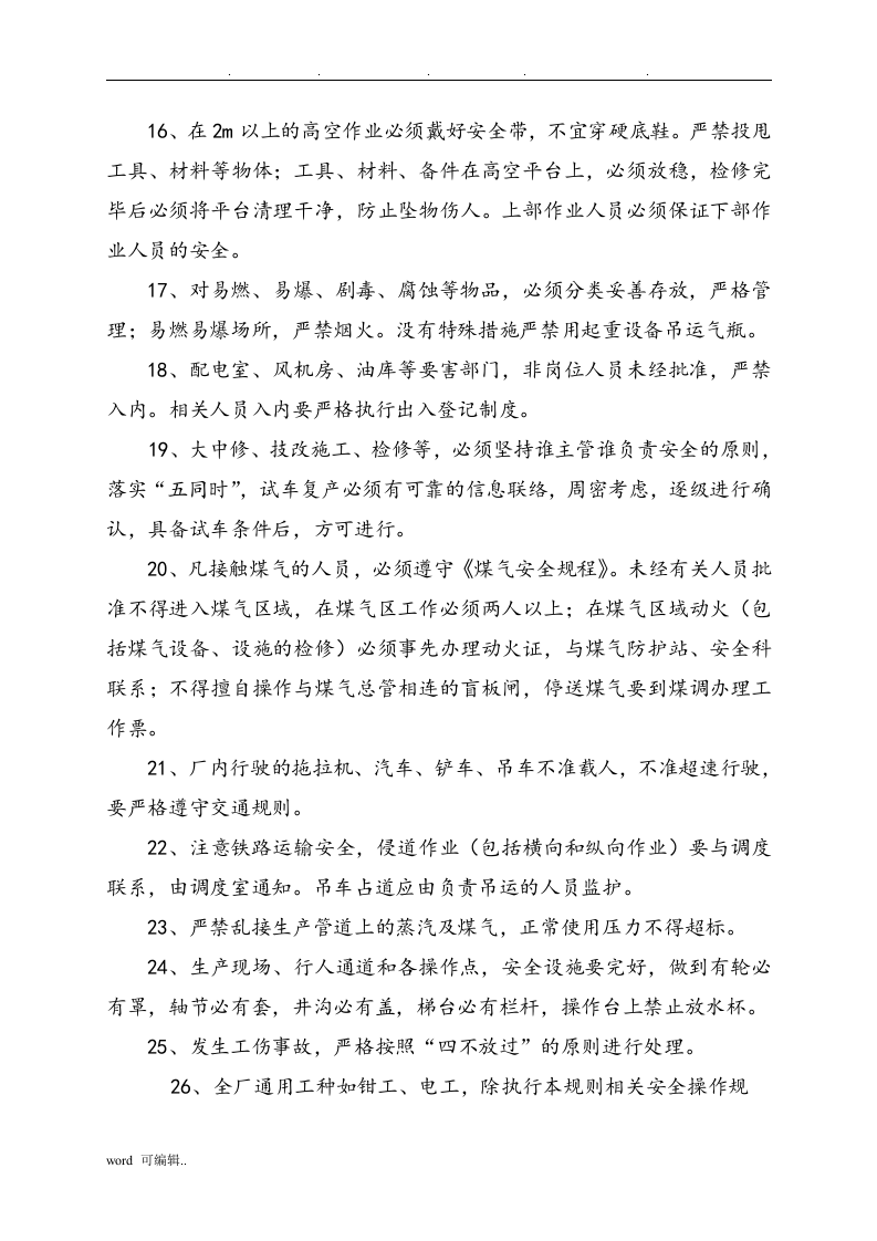 炼铁安全操作规程（40页）.docx 第5页