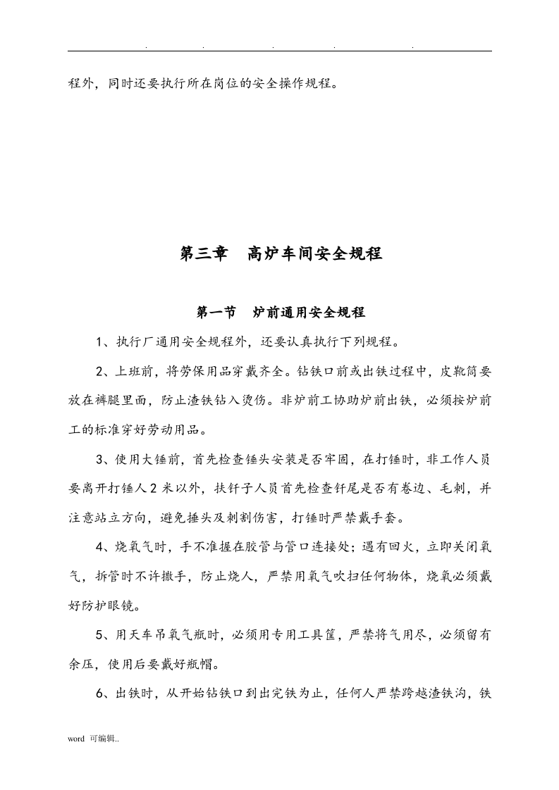 炼铁安全操作规程（40页）.docx 第6页