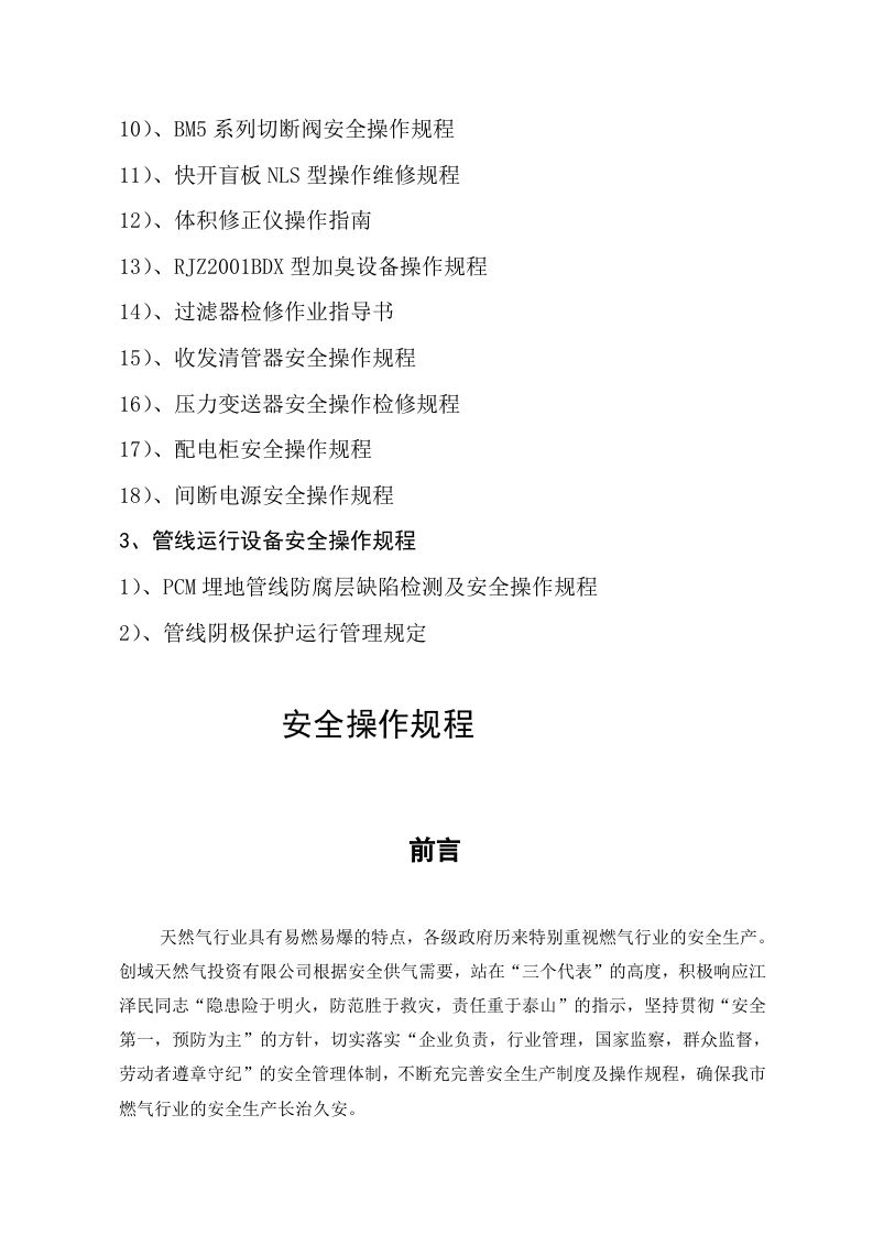 XX天然气公司安全操作规程（75页）.docx 第2页