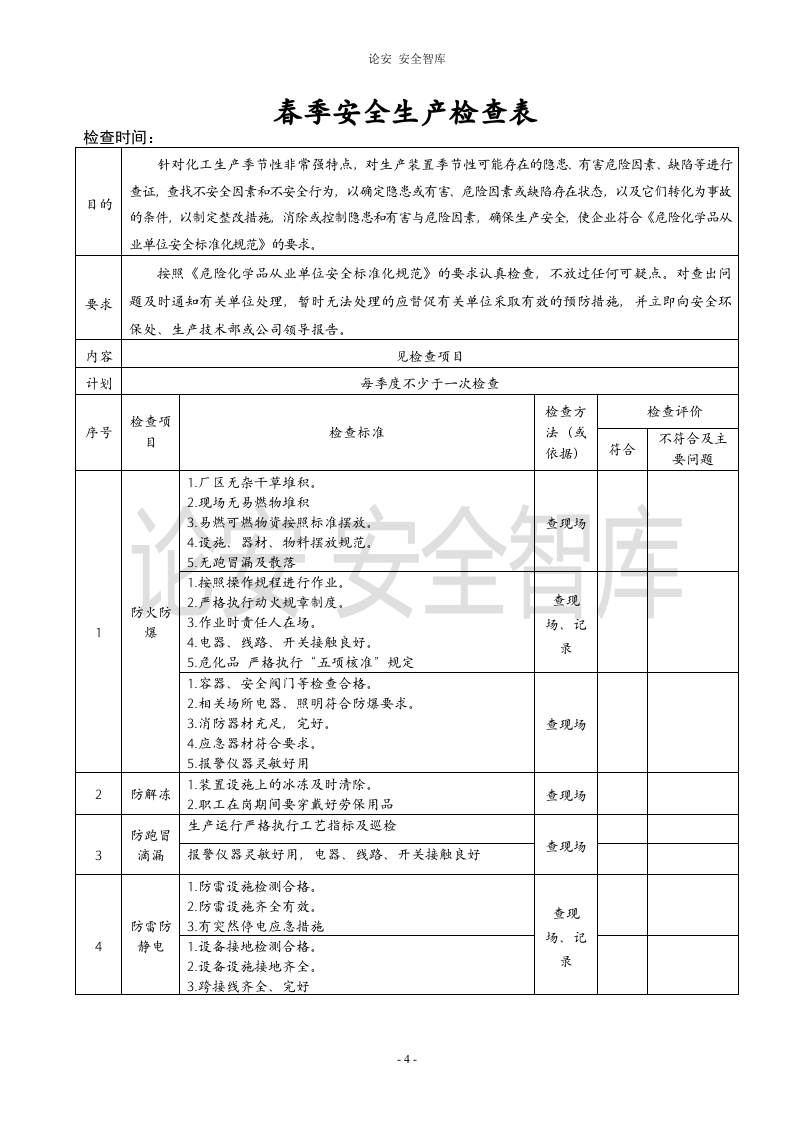 春季季节性安全生产检查表（9页）.docx 第4页
