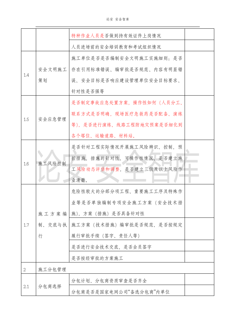 施工项目部春季安全大检查工作方案（7页）.docx 第4页