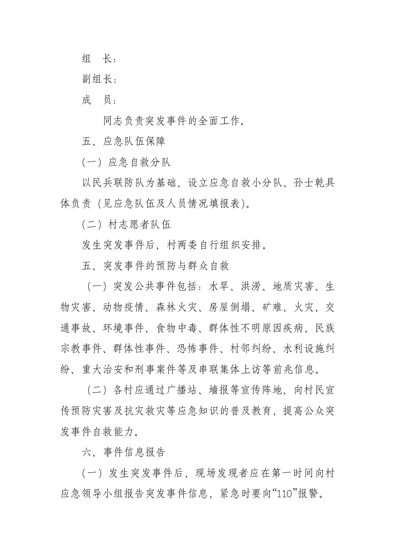 村突发事件应急预案.docx 第2页