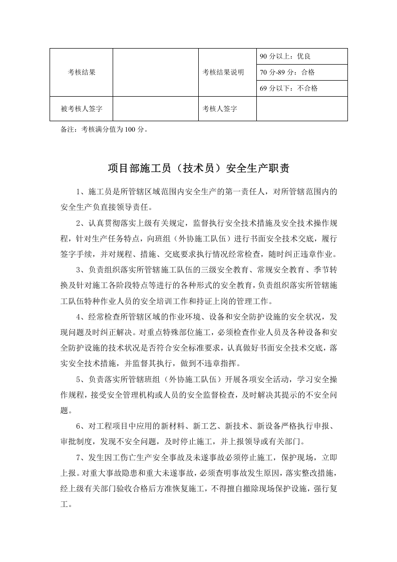 安全生产责任制及考核记录.docx 第6页