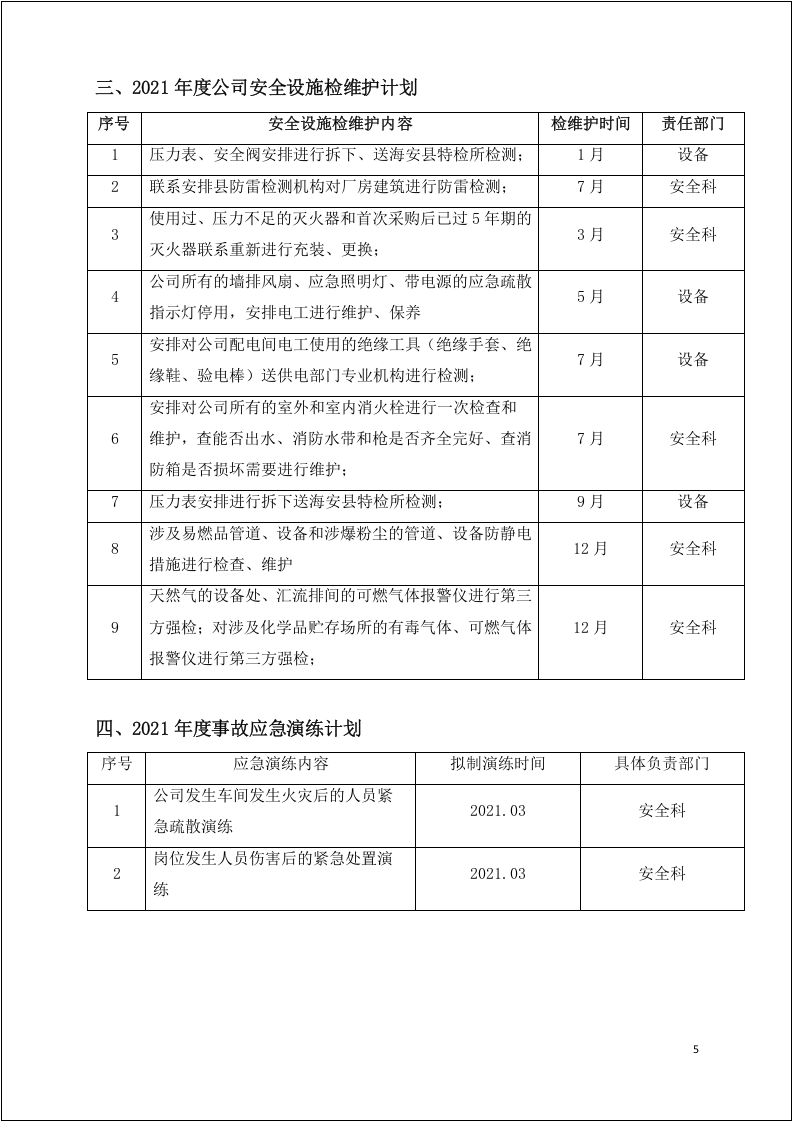 公司年度安全生产工作计划--最好版本.docx 第5页