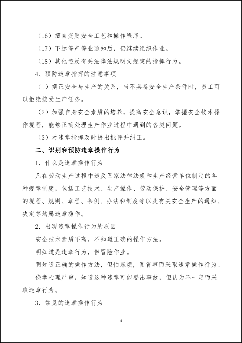 企业员工反三违手册.docx 第4页